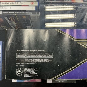 Notice Doom 32x Booklet Megadrive original SEGA authentic
