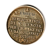 Jeton de présence,en argent -1905-950°/°° poinçon tête de sanglier