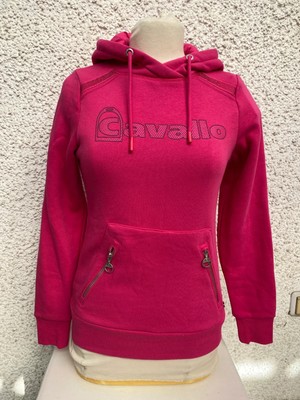 Cavallo Sweat Shirt mit Kaputze Hoody Panca     pink mit Strass gr 34
