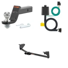 CURT Class 3 Towing Kit Trailer Hitch, Wiring, Ball Mount - 13478, 56420, 45856