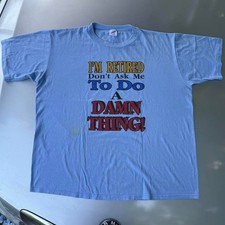 funny comedy 90s 80s blue & red single stitch made in USA graphic tee