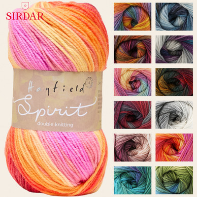 Sirdar Hayfield Spirit DK Garn - 100g - alle Farben - 20 % Wolle mehrfarbig