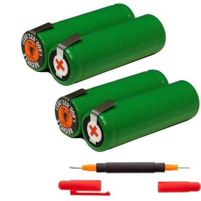 2x Exell EBR-21 Razor Battery Compatible with Philips 965 Electric Razors