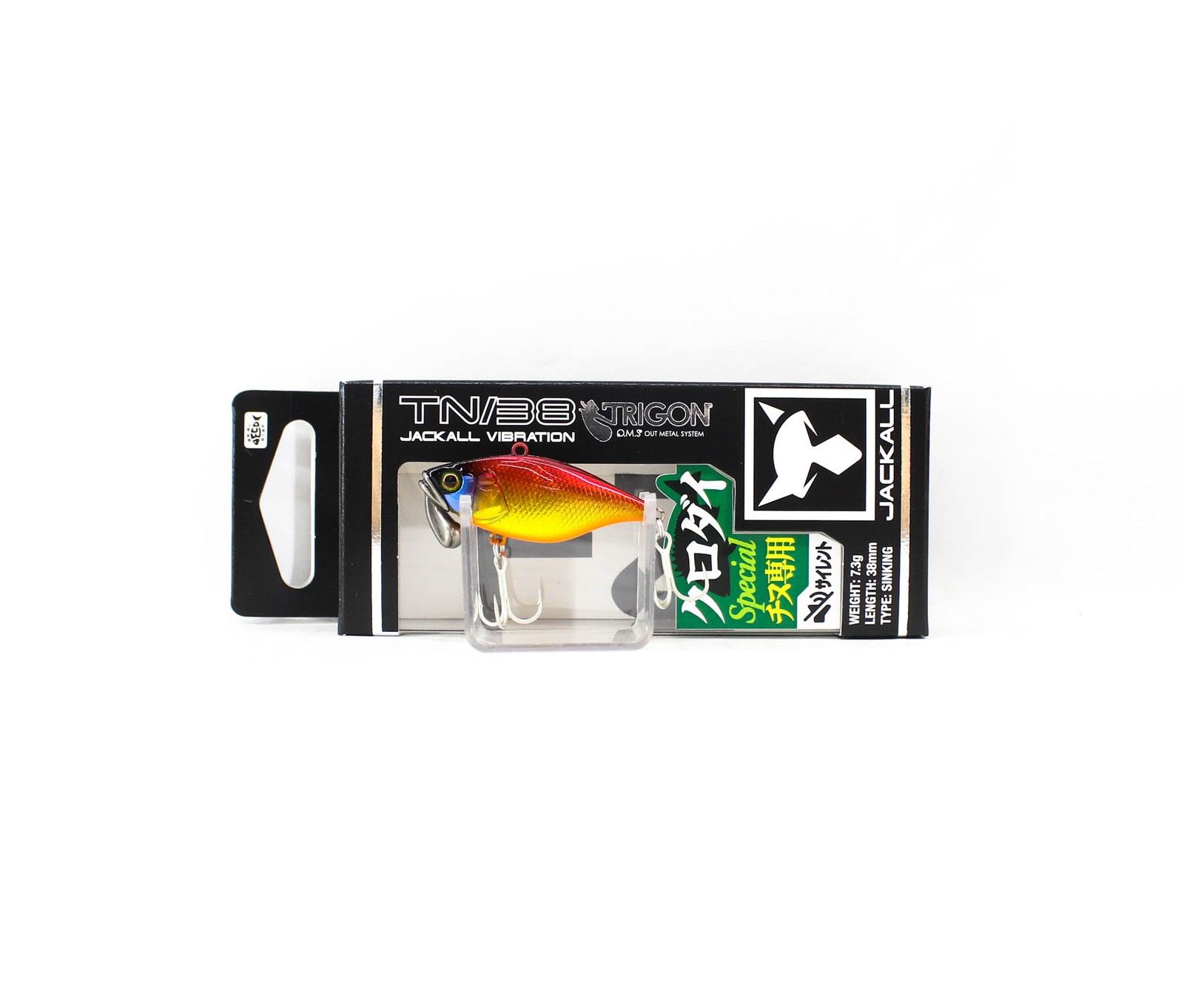 Jackall TN 38 Trigon Vibration Lure Red & Gold (2240)