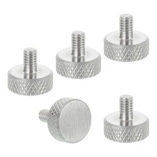 M4x5mm Knurled Thumb Screws 12mm Dia Stainless Diamond Knurled Screw 5Pcs