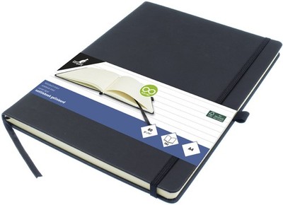 kangaro Notizbuch 96 Blatt DIN A4 liniert schwarz