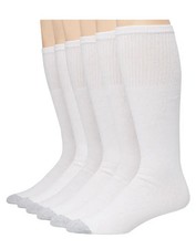 Hanes Men's Over-the-Calf Tube Socks, Odor Protection, Size 10  13, 6 Pack
