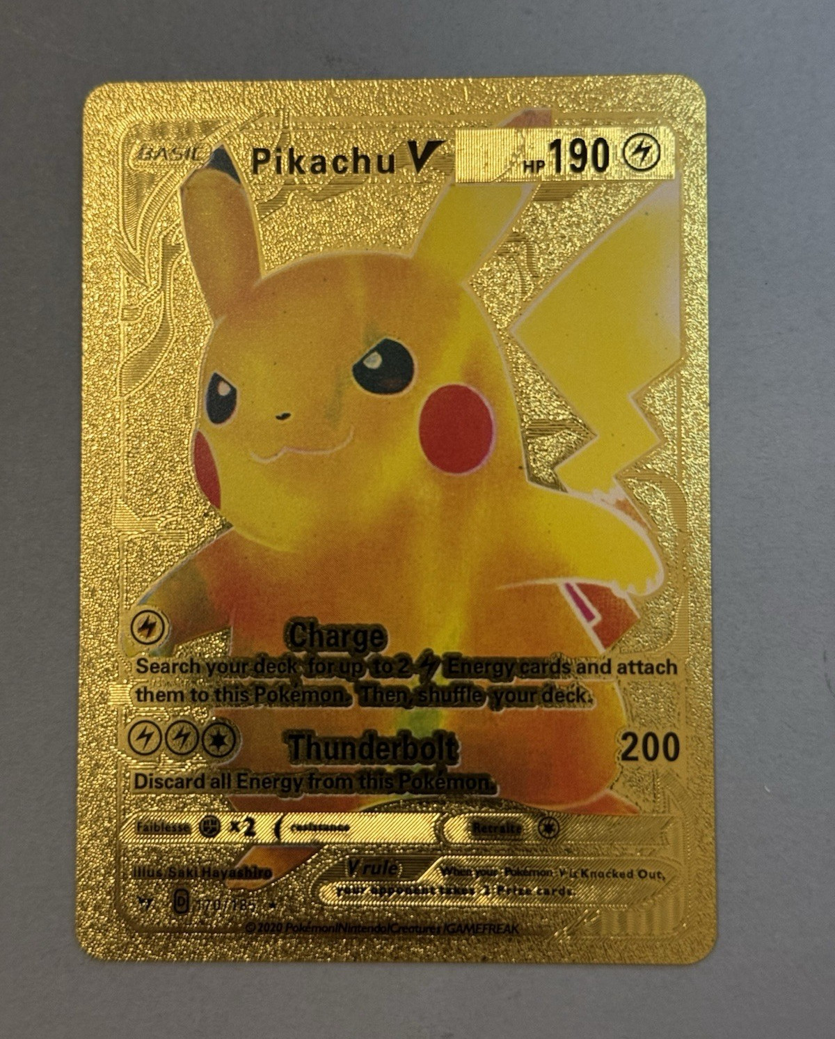 Pokemon Company Pikachu V 170/185 Vivid Voltage Holo Ultra Rare EN 190HP