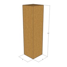 25 8x8x30 Kraft Brown Corrugated Shipping Boxes 32 ECT Single-Wall New
