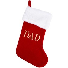 20 Inches Monogram Christmas Stockings with DAD Letters, Large Super Soft Chr...