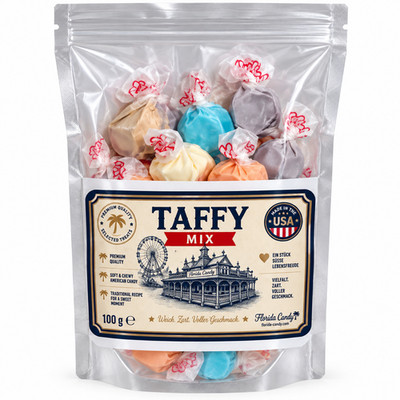 Florida Candy Taffy Mix   100 g   Original amerikanische Kaubonbons