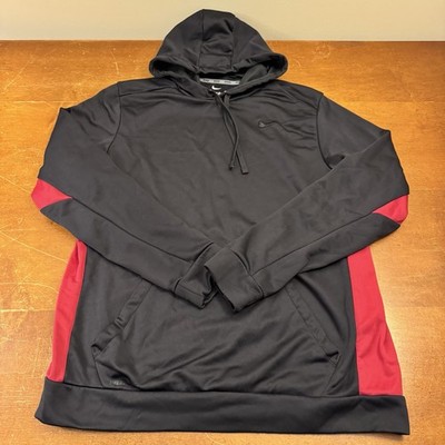 Nike Hoodie Mens XL Black Therma Fit Pullover Training Long Sleeve Swoosh