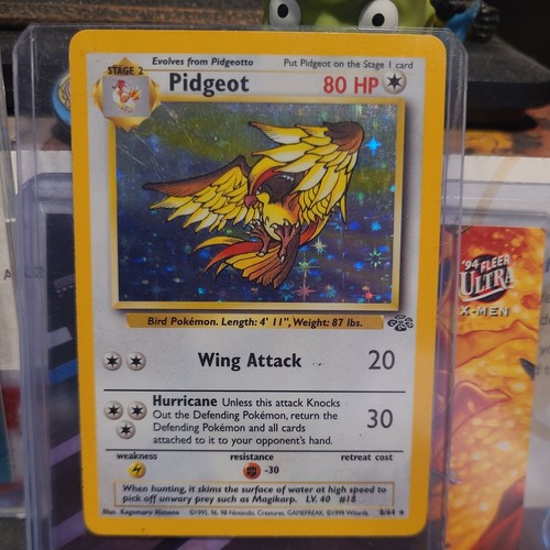 Pidgeot 8/64 Holo Rare Jungle Pokemon 1999 Wizards Of The Coast TCG NM Pristine 