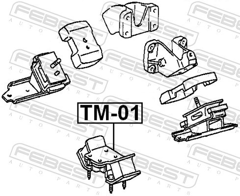 Fits FEBEST TM-01 ENGINE BAG REAR TOYOTA CRESTA GX90,JZX9,LX90,SX90 1 ⭐UK Stock⭐