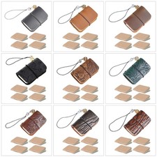 Sturdy Leather Pocket Composition Notebook with Key Chain for Everyday Musings