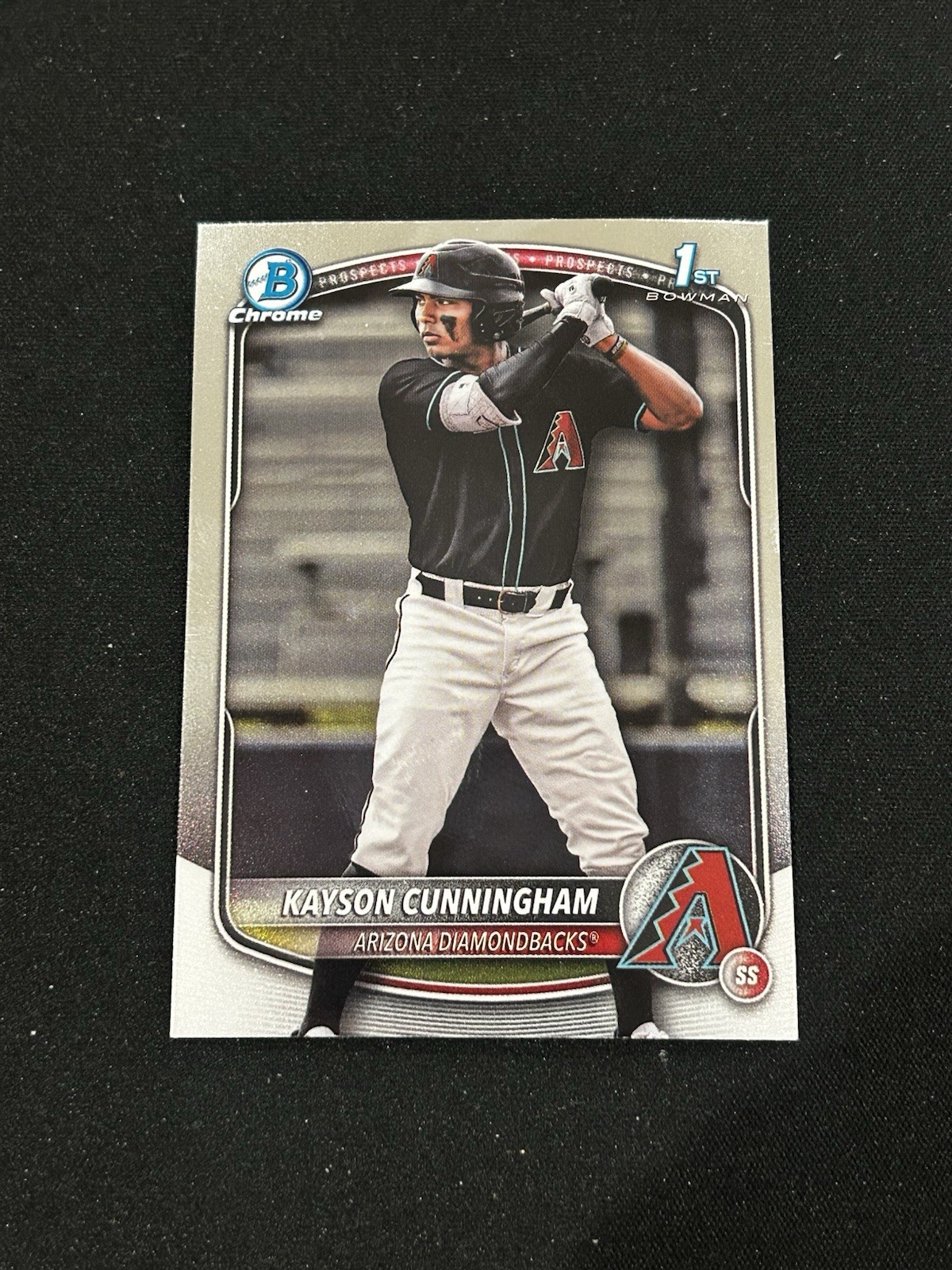 Kayson Cunningham 1st 2025 Bowman Draft #BDC-84 Chrome Diamondbacks