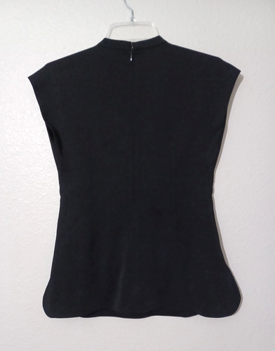 Balenciaga Damen Schwarz Ärmellos Smoking Typ Struktur Top Größe XS - Bild 7 von 16