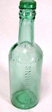 Lea Perrins Worcestershire Sauce Vintage Embossed Green Bottle