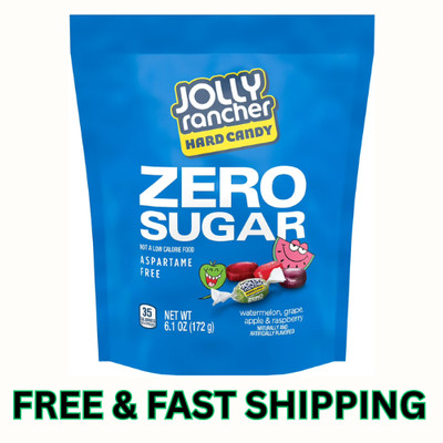 Jolly Rancher Zero Sugar Assorted Fruit Flavored Hard Candy, Bag 6.1 oz