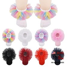 8 pairs girls ruffle socks lace ruffle princess dress socks 4-6 Years