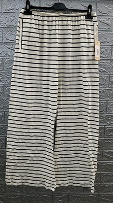 New ALBION Breathable Lightweight Slip On Jersey Trouser White/Navy Size Medium