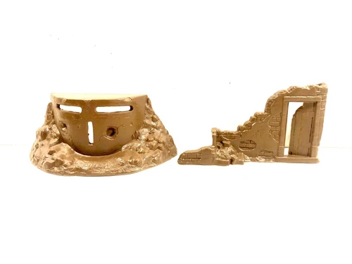 MARX BATTLEGROUND PLAYSET BUNKER AND HOUSE