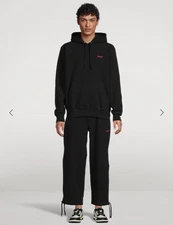 Better Holt Renfrew Black Wide Leg Baggy Sweatpants Size M Super Soft