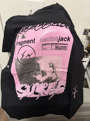 Travis Scott Fragment Collab  pink Sunrise  Sz Small NWOT