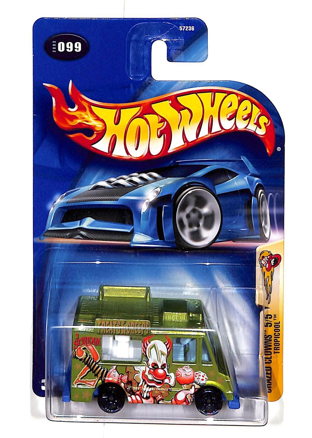 Hot Wheels 2003 Crazed Clowns 5/5 Tropicool #099