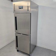 Single Upright Fridge Stable Door Stainless 600L Kitchen Chilled Commercial P...