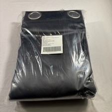 Silk Home Velvet Total Blackout Panel Pair 52x84 Gray NEW Grommet Top Curtains