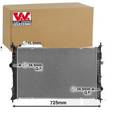 Radiatore acqua Van Wezel adatto per CITROËN BERLINGO C4 C5 GRAND JUMPY