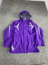The North Face Jacket Girls Large 14/16 Purple Hooded HyVent Ski Waterproof