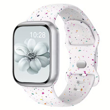 Shinny Powder Flowers Sport Bands Compatible with Apple Watch Band 38mm 40mm 41m