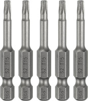 5 StüCk T15 Torx Bit Set Schraubendreher Bitsatz 1/4 Zoll Sechskantschaft 50Mm L