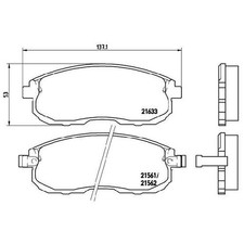 Satz Bremsbeläge Bremsklötze vorne für Nissan 200SX S13 350Z Z33 | 24087534