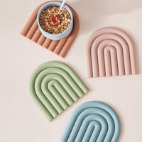 Tischsets Silikon Topflappen Untersetzer KüChe Essbereich 4Er Set HitzebestäNdig