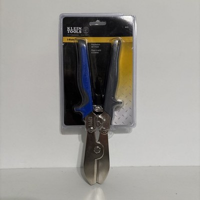 Klein Tools 86520 5 Blade Crimper for Ductwork, Pipe & Sheet Metal Crimps 24 &28