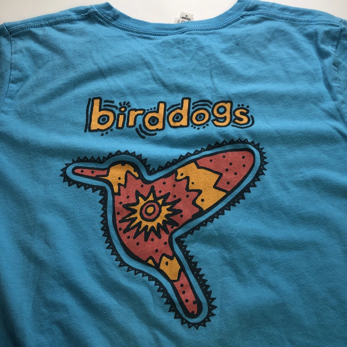 BIRDDOGS Clothing Brand Shirt Mens Medium Blue Golf Logo Graphic