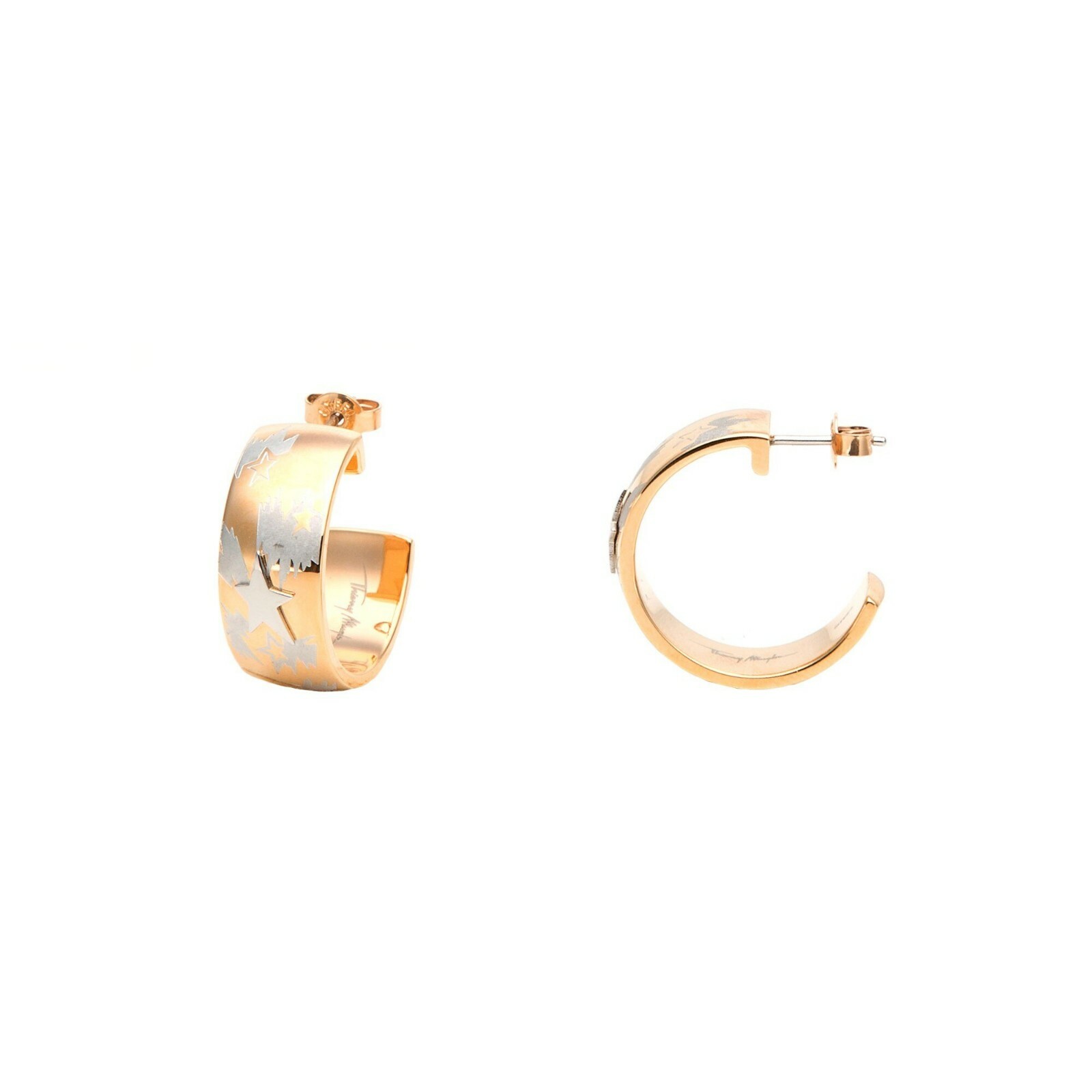 Boucles d'oreilles Thierry Mugler étoile en plaqué or, le cadeau idéal pour femme