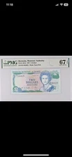 1997 Bermuda Pick# 40Ab 2 Dollars Tuna Fish PMG 67 EPQ