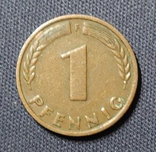1 fenig 1949 F "Bank Deutscher Länder" moneta obiegowa - magnetyczna, w dobrym stanie