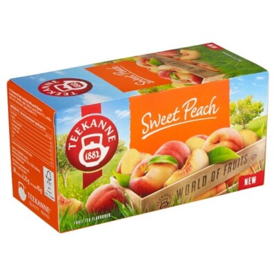 Teekanne SWEET PEACH fruit tea - 20 tea bags- DAMAGED BOX-FREE SHIPPING