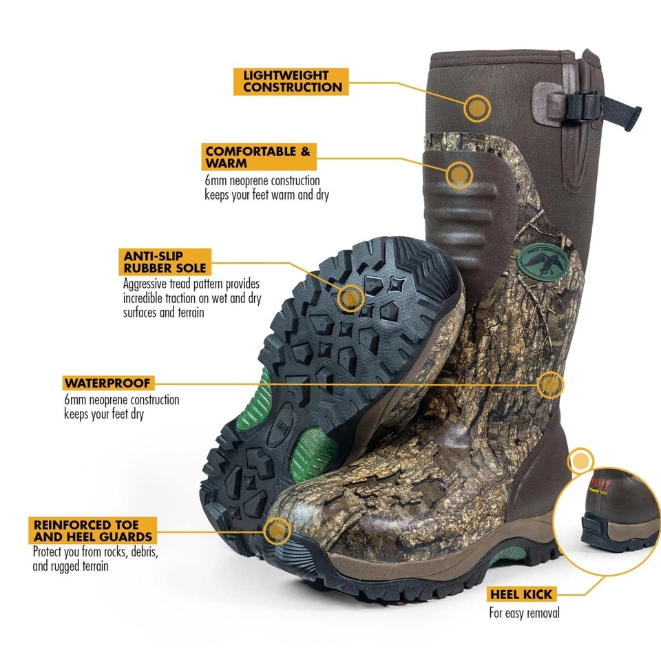 Duck Commander Men's Hunting 800gr Insulated Waterproof Neoprene Boot - Image 2 of 4