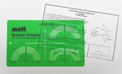 Matt Bracelet Template Wax Carving Jewelry Design and Model Making Layout Guide