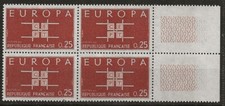 N° 1396**  EUROPA 1963 EN BLOC DE 4
