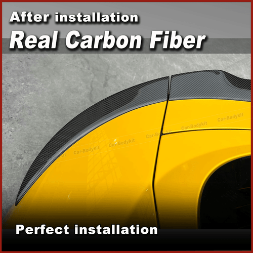 For Audi TT MK3 TTS TTRS 2015-2021 REAL Carbon Fiber Rear Trunk Spoiler Wing Lip - Picture 6 of 13