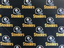 Tela de edredón de algodón Tradiciones 1997 Steelers Pittsburg NFL Fútbol 28" x 29"