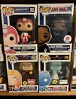 Funko Pop Black Panther Unmasked Mega Man Captain Marvel Lot Of 4 Exclusive