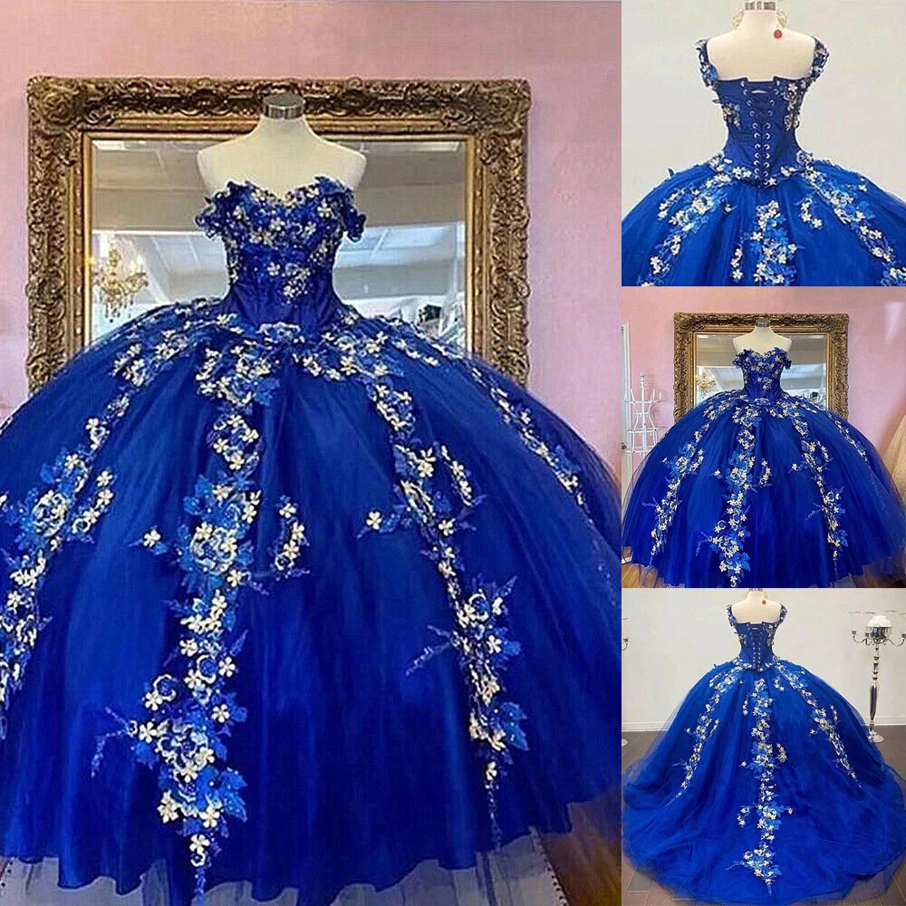 Very decent and beautiful dresses of royal blue color & different